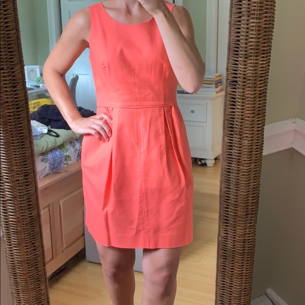Jcrew pleated sleeveless dress
